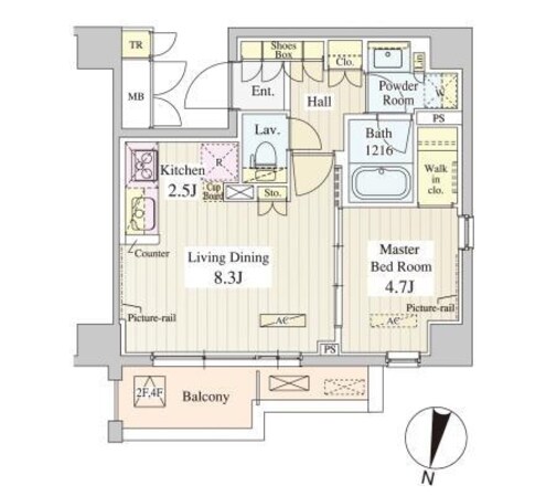 ル・シュクレ永福の物件間取画像